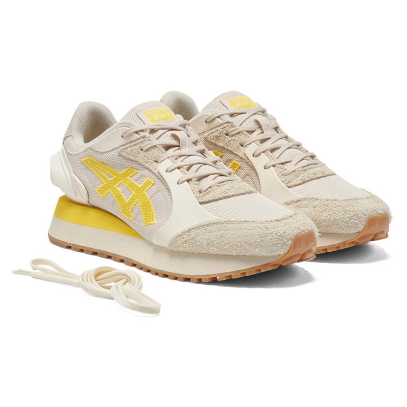 Beige / Yellow Women's Onitsuka Tiger Moage Co Sneakers Online India | N2N-7805