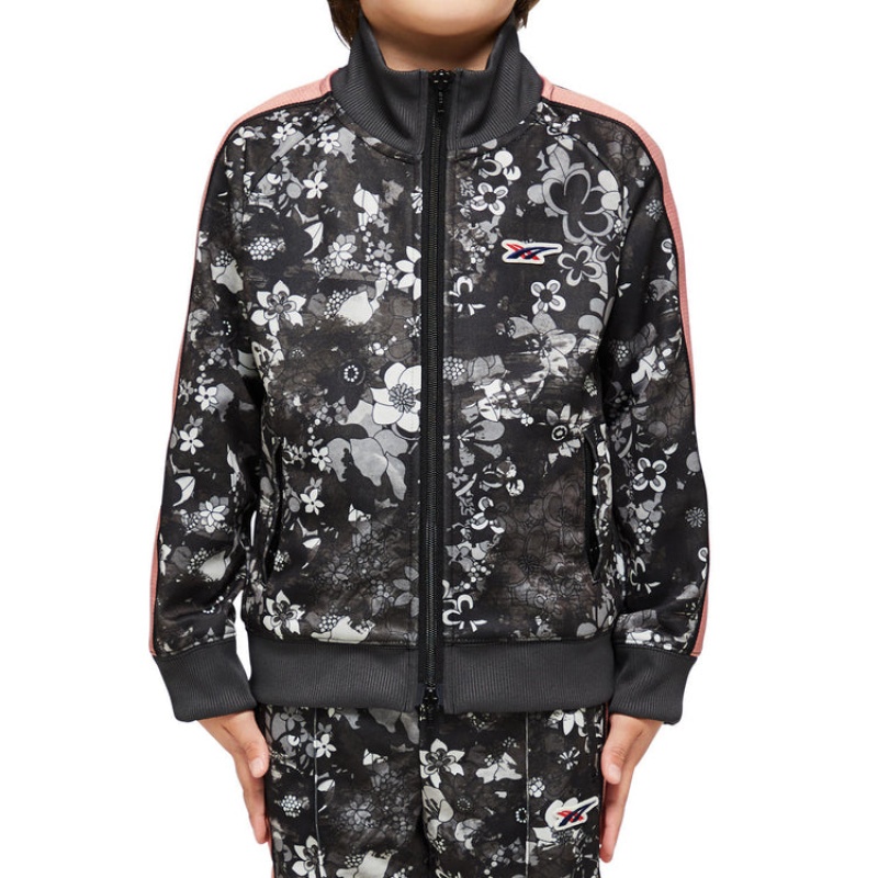 Black Kids' Onitsuka Tiger P Track Top Jackets Online India | I1K-4289