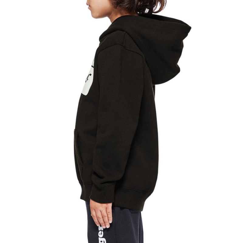 Black Kids' Onitsuka Tiger Sweat Hoodie Online India | G4W-1615