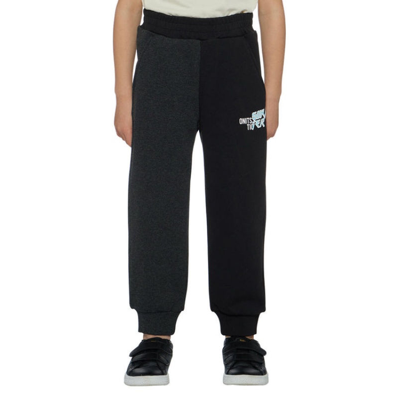 Black Kids' Onitsuka Tiger Sweatpants Online India | Q5H-5624