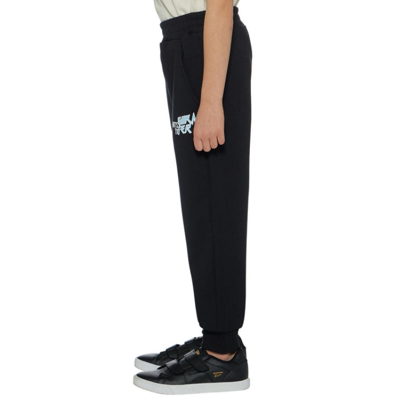 Black Kids' Onitsuka Tiger Sweatpants Online India | Q5H-5624