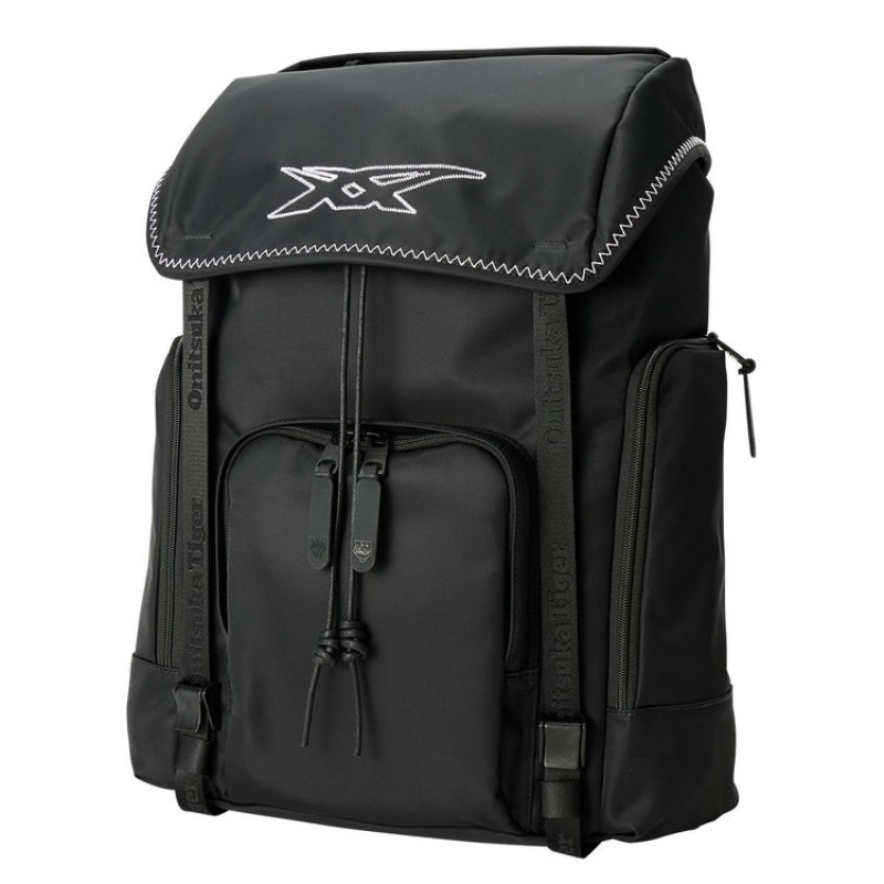 Black Men's Onitsuka Tiger Backpacks Online India | R1M-4464