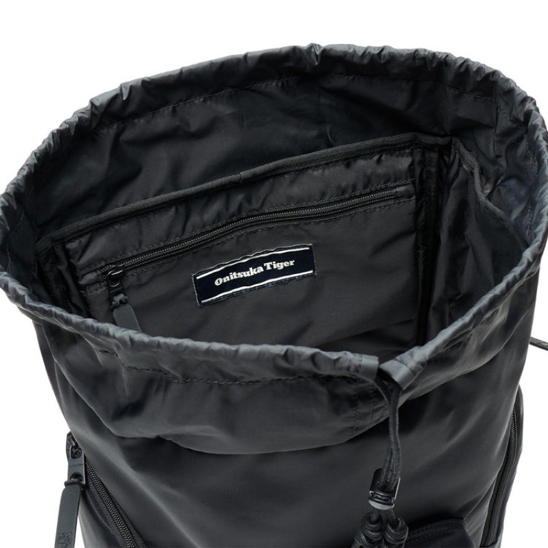 Black Men's Onitsuka Tiger Backpacks Online India | R1M-4464