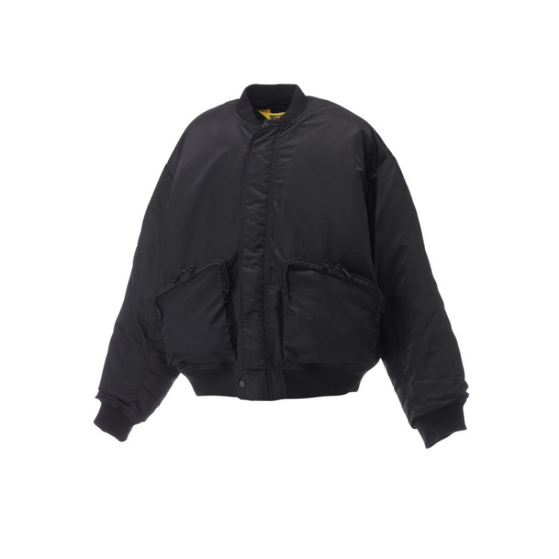 Black Men's Onitsuka Tiger Bomber Jackets Online India | Y6Y-0528