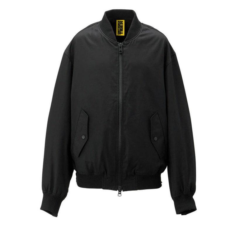 Black Men\'s Onitsuka Tiger Bomber Jackets Online India | D7V-9597