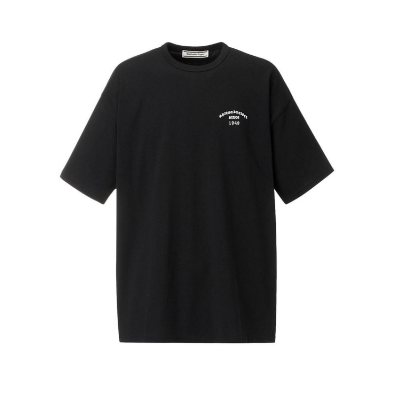 Black Men\'s Onitsuka Tiger Graphic T Shirts Online India | E3N-0278