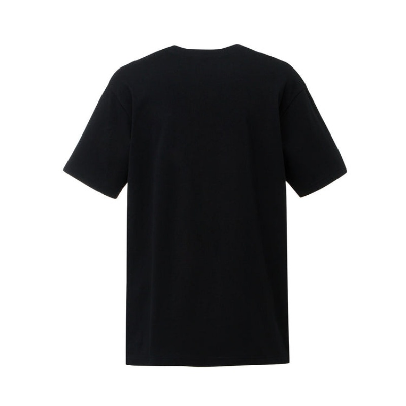 Black Men's Onitsuka Tiger Graphic T Shirts Online India | S6C-4235