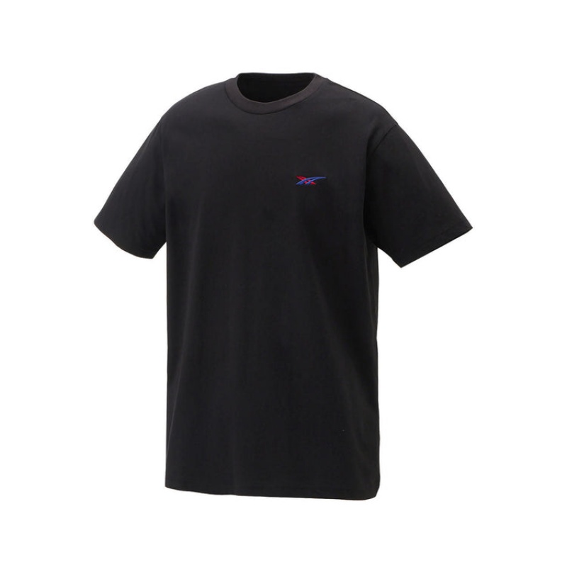 Black Men's Onitsuka Tiger Graphic T Shirts Online India | N6K-1676