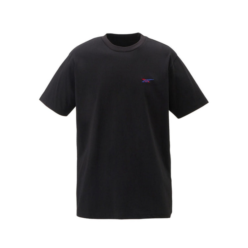 Black Men\'s Onitsuka Tiger Graphic T Shirts Online India | N6K-1676