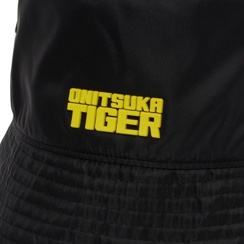 Black Men's Onitsuka Tiger Hats Online India | K7T-5342