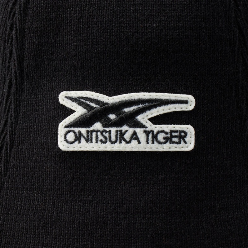 Black Men's Onitsuka Tiger Hats Online India | N4L-9176