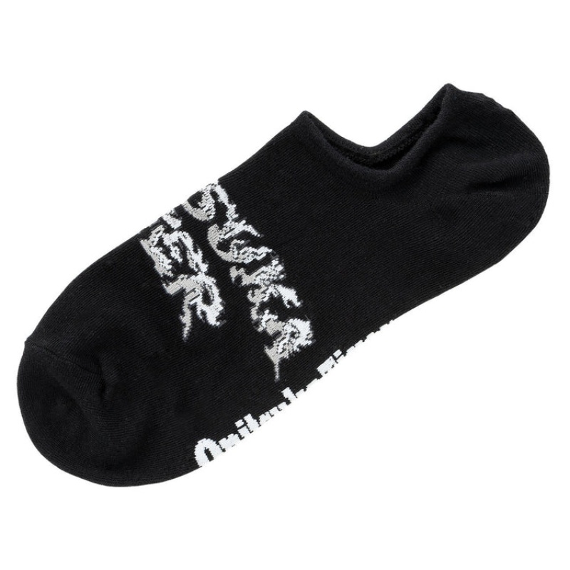 Black Men's Onitsuka Tiger Invisible Socks Online India | H5W-4120