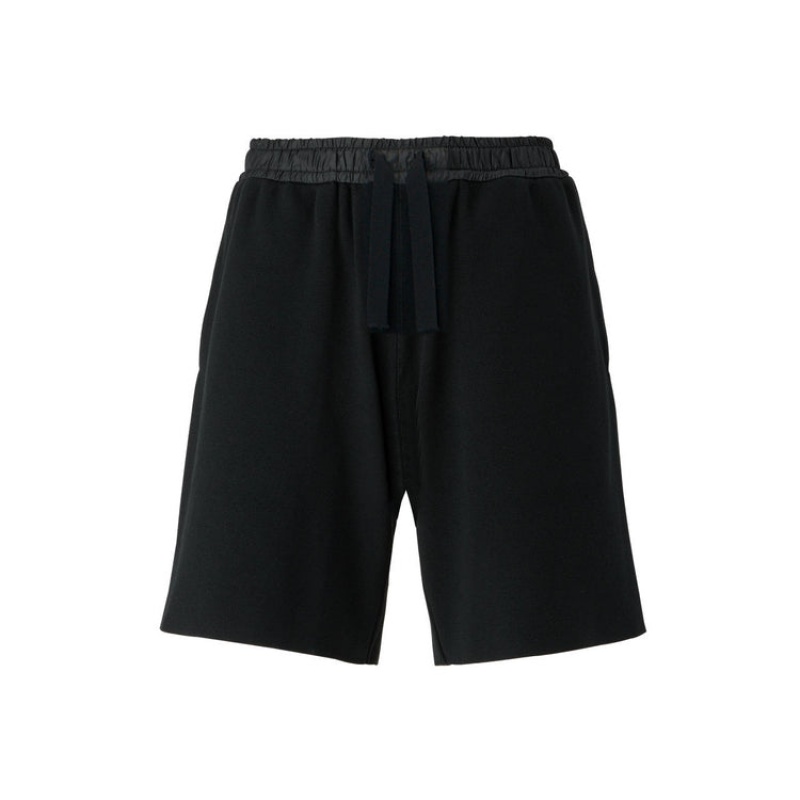 Black Men\'s Onitsuka Tiger Knit Shorts Online India | J4D-5869