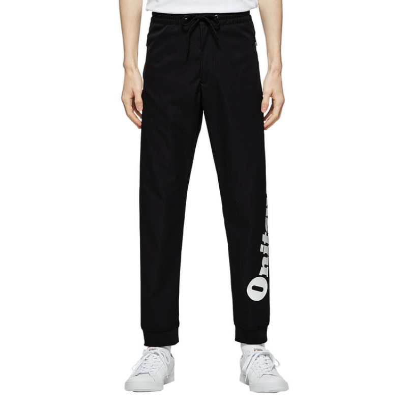 Black Men's Onitsuka Tiger Pants Online India | R7W-2053