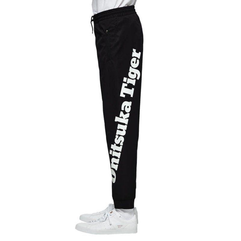 Black Men's Onitsuka Tiger Pants Online India | R7W-2053