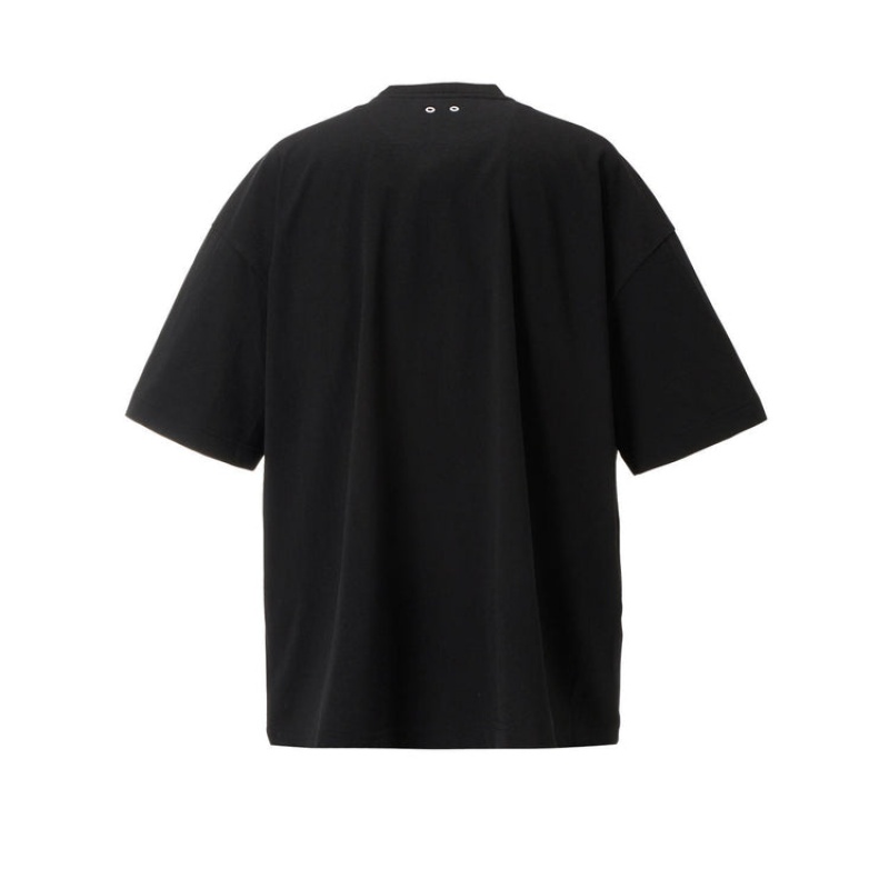 Black Men's Onitsuka Tiger SS T Shirts Online India | J9K-5495