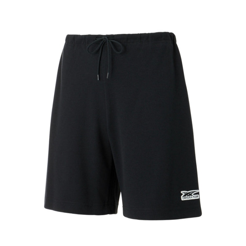 Black Men's Onitsuka Tiger Shorts Online India | D6G-2971