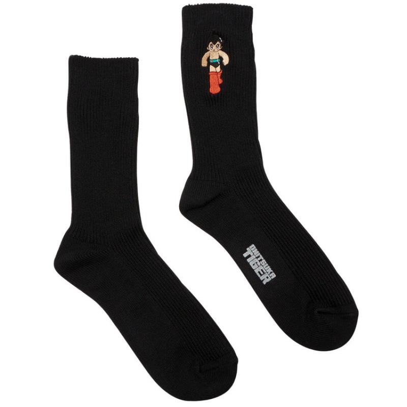 Black Men's Onitsuka Tiger Socks Online India | L1V-7325