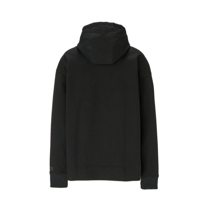 Black Men's Onitsuka Tiger Sweat Hoodie Online India | C3Z-2903