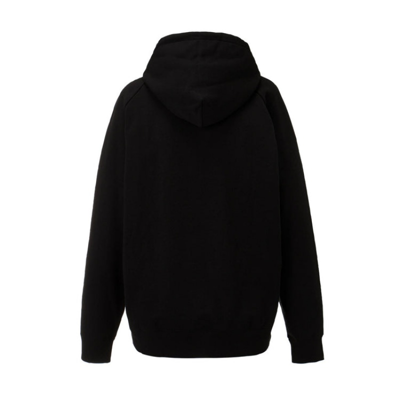 Black Men's Onitsuka Tiger Sweat Hoodie Online India | J3G-4690