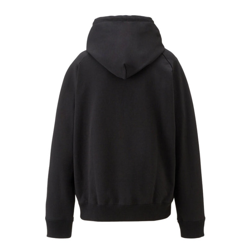 Black Men's Onitsuka Tiger Sweat Hoodie Online India | U5C-9976