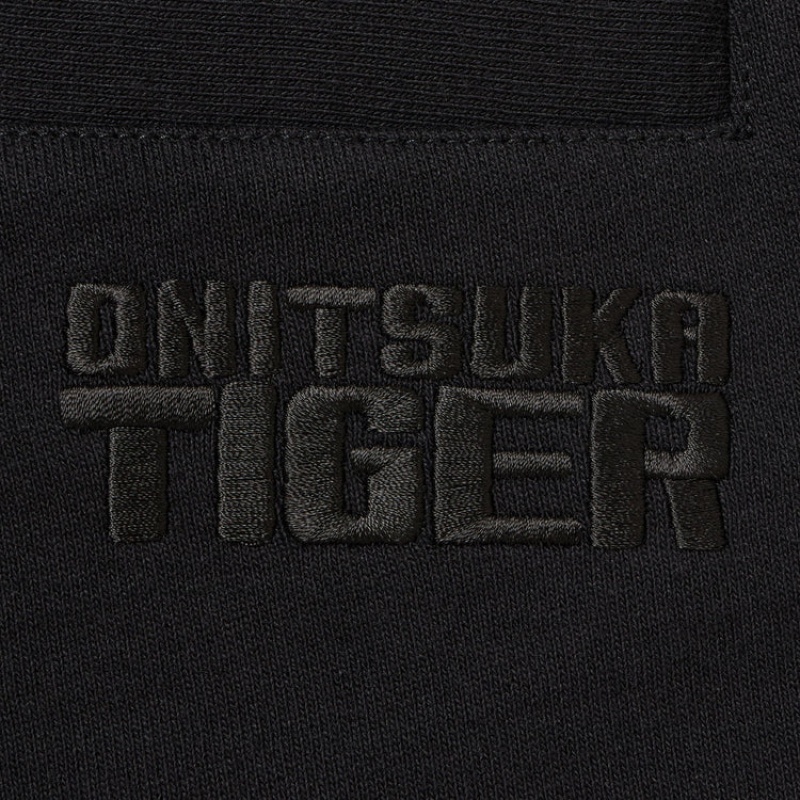 Black Men's Onitsuka Tiger Sweat Pants Online India | H1Z-2675