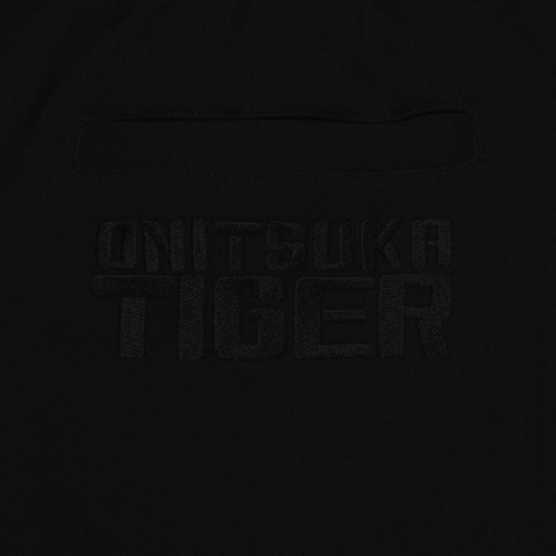 Black Men's Onitsuka Tiger Sweat Pants Online India | H8Z-7056