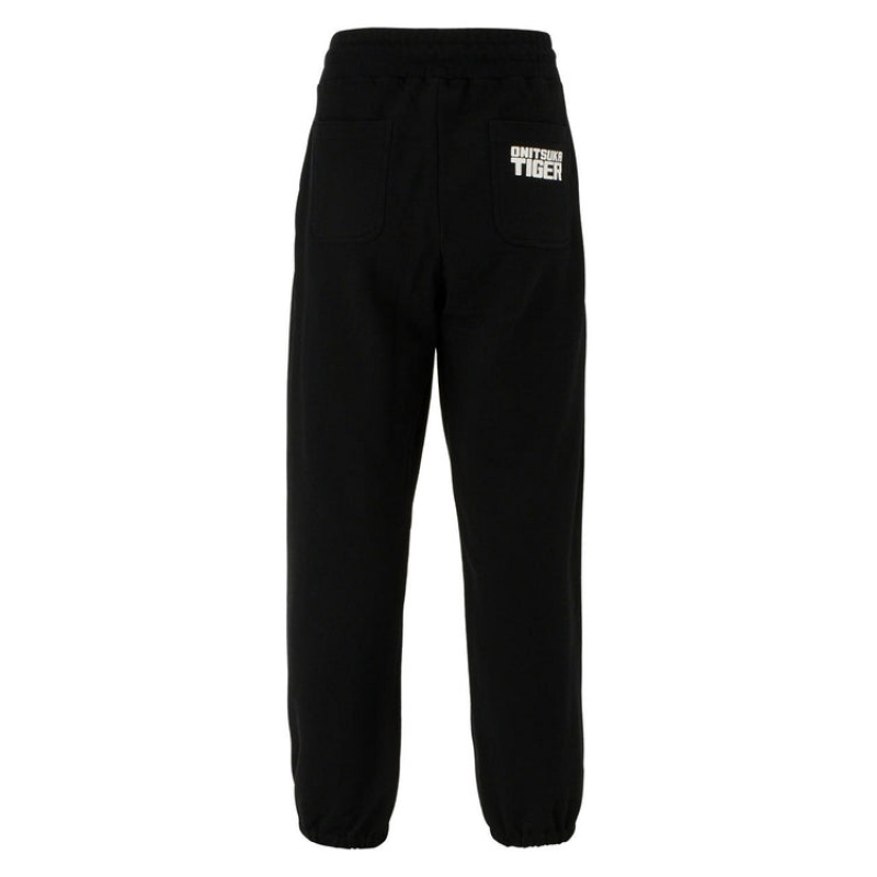 Black Men's Onitsuka Tiger Sweat Pants Online India | W5U-2681