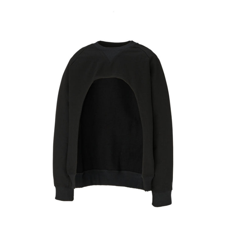 Black Men's Onitsuka Tiger Sweatshirts Online India | G8G-5195