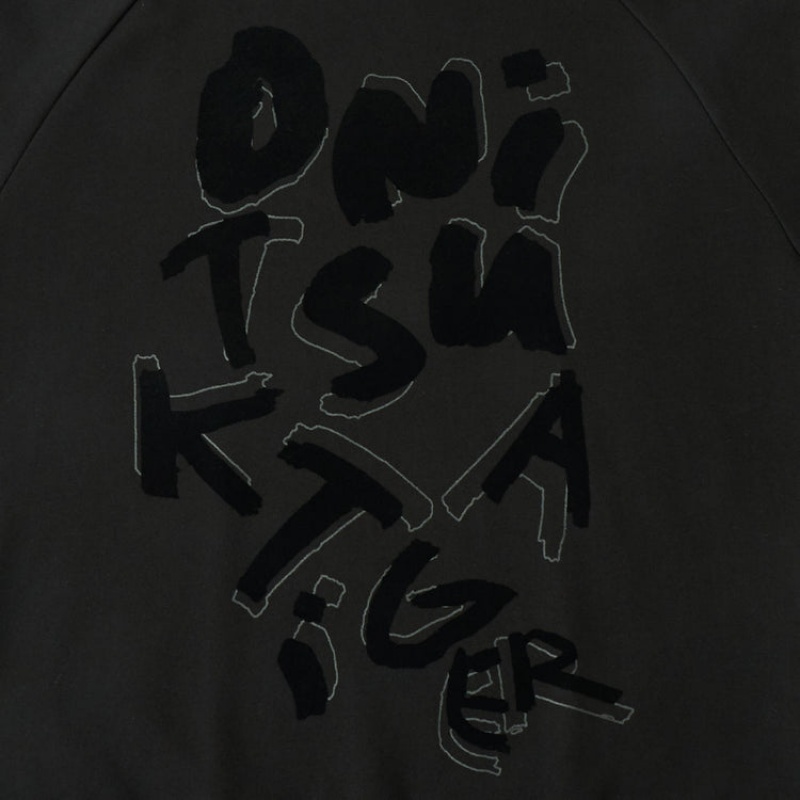 Black Men's Onitsuka Tiger Sweatshirts Online India | S8X-1541