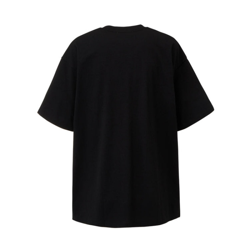 Black Men's Onitsuka Tiger T Shirts Online India | L5E-3002