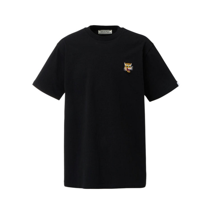 Black Men\'s Onitsuka Tiger T Shirts Online India | Y5F-4013