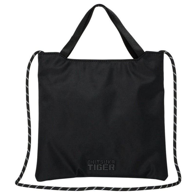 Black Men\'s Onitsuka Tiger Tote Bags Bags Online India | V6W-3473