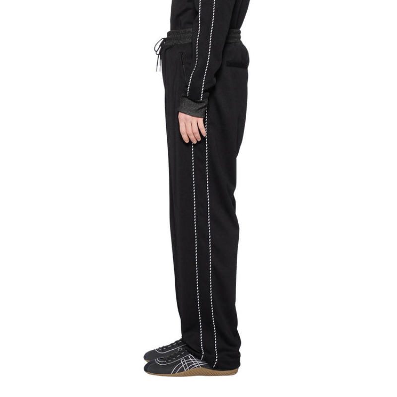 Black Men's Onitsuka Tiger Track Pants Online India | Z0F-0404