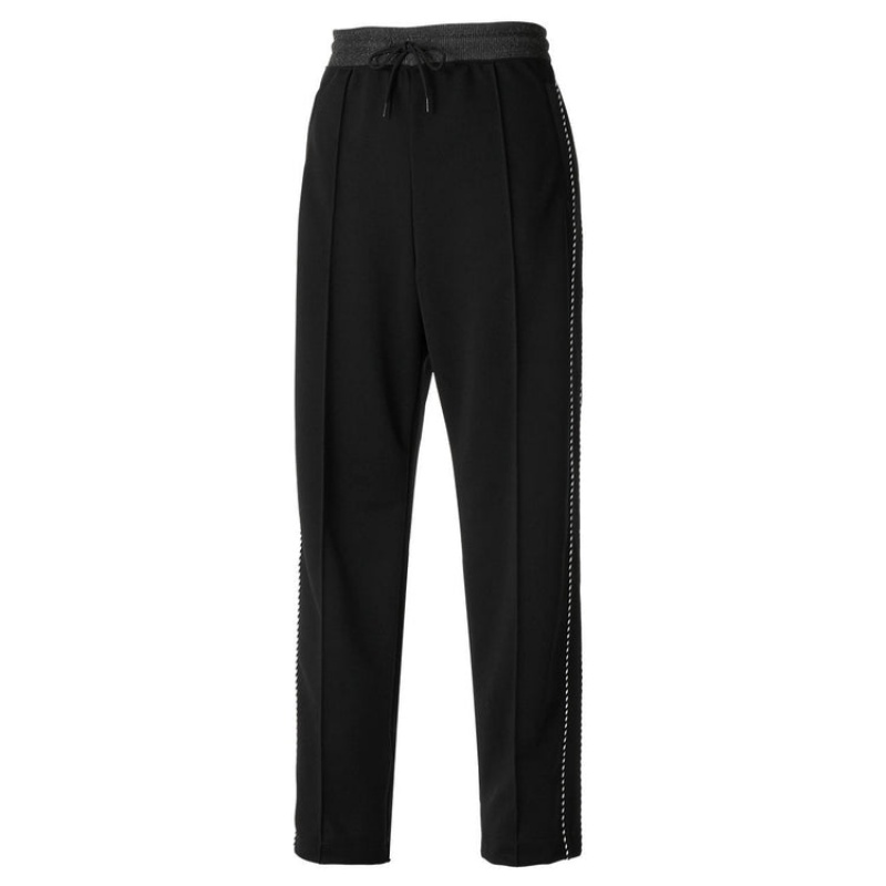 Black Men's Onitsuka Tiger Track Pants Online India | Z0F-0404