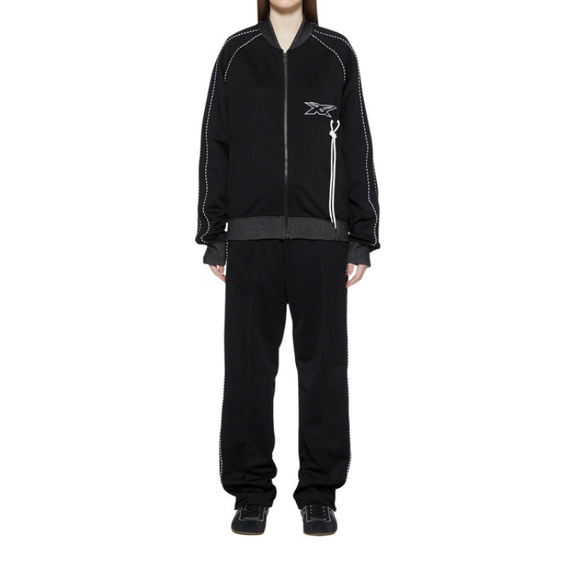 Black Men's Onitsuka Tiger Track Top Jackets Online India | K4I-8794