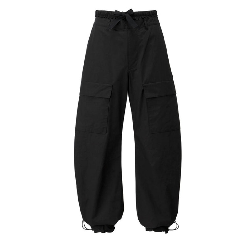 Black Men\'s Onitsuka Tiger Woven Pants Online India | D0C-0324