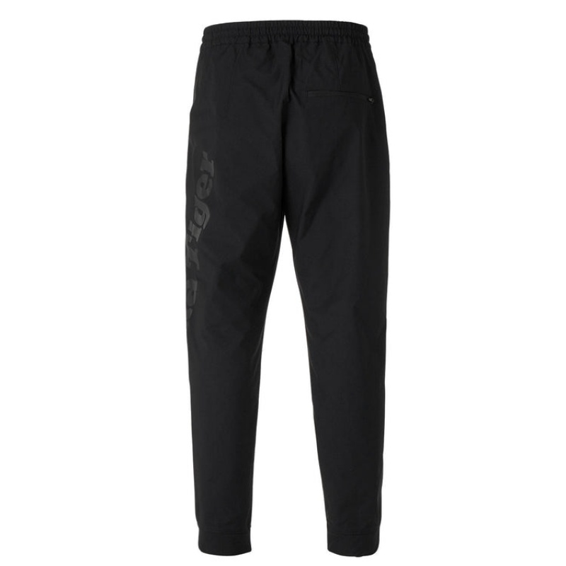 Black Men's Onitsuka Tiger Woven Pants Online India | U0T-9541