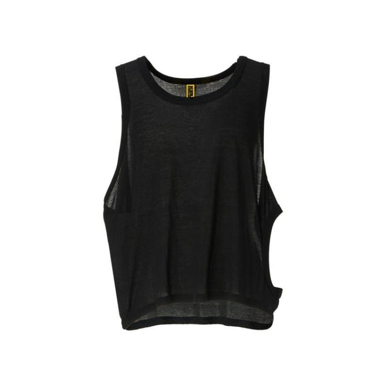 Black Women\'s Onitsuka Tiger 2 Way Tank Top Online India | B6F-8330