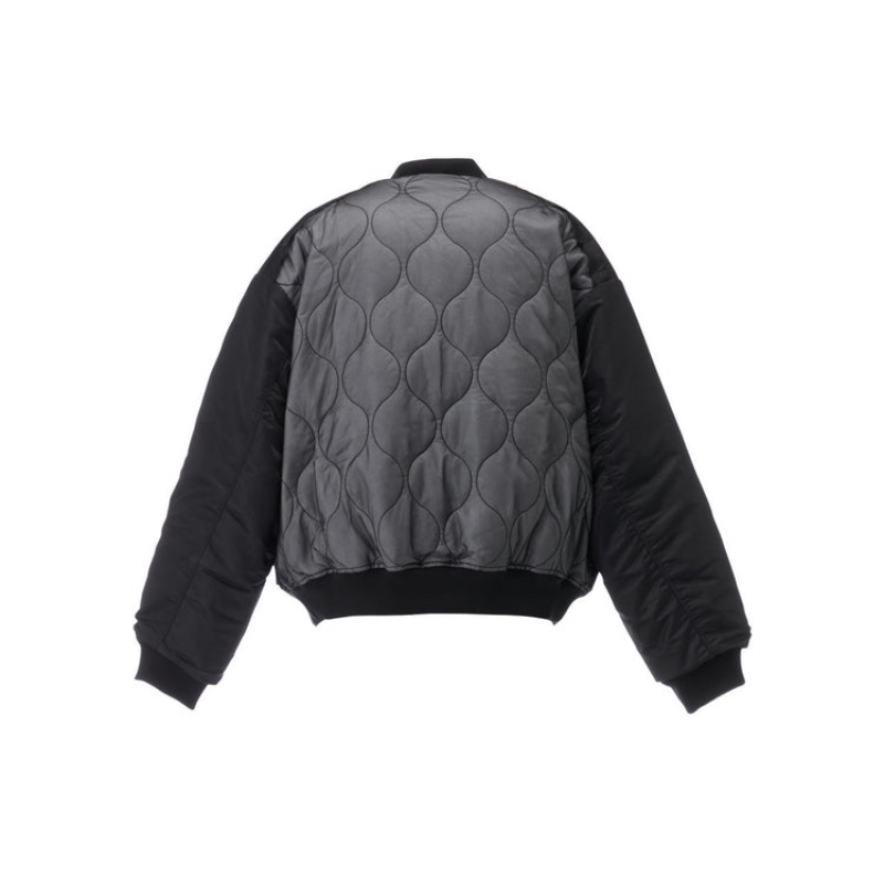 Black Women's Onitsuka Tiger Bomber Jackets Online India | F4M-9030