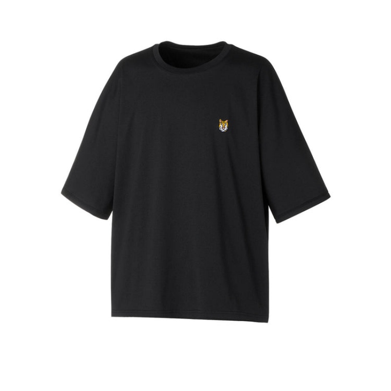 Black Women's Onitsuka Tiger Graphic T Shirts Online India | Y9P-2379