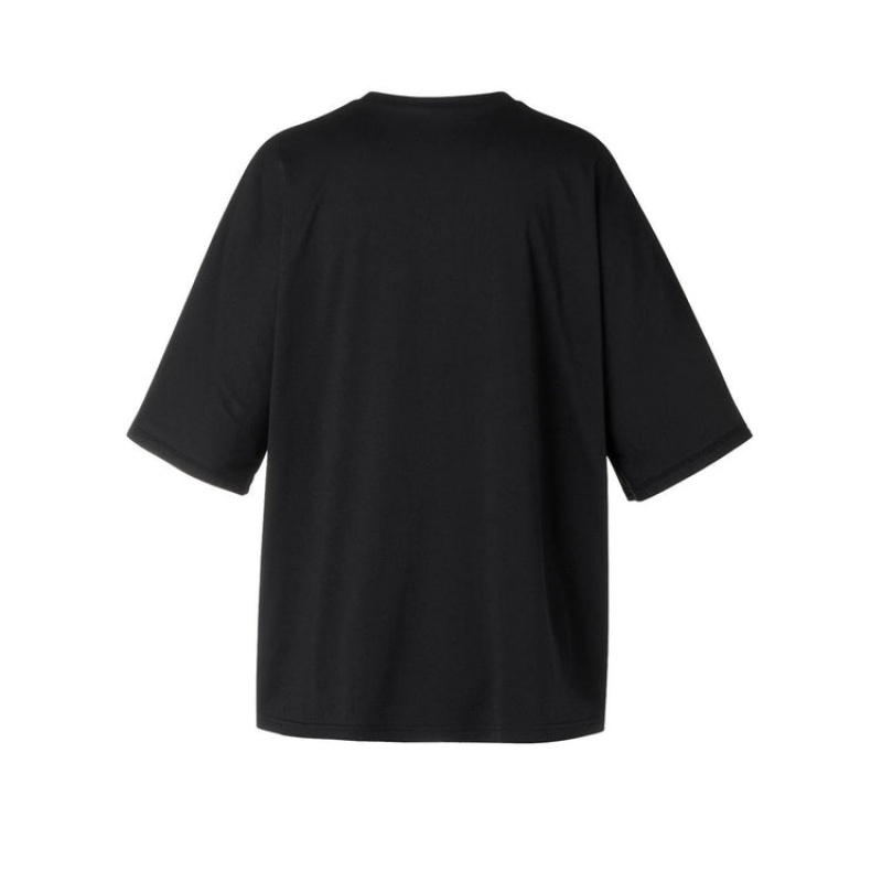 Black Women's Onitsuka Tiger Graphic T Shirts Online India | Y9P-2379