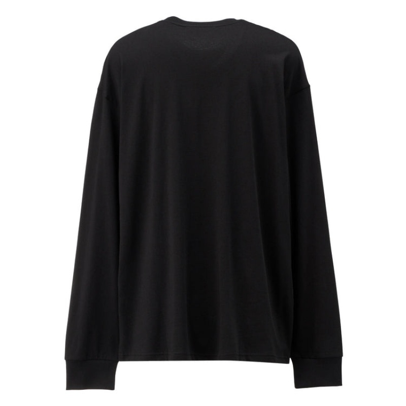 Black Women's Onitsuka Tiger LS T Shirts Online India | O0U-5668