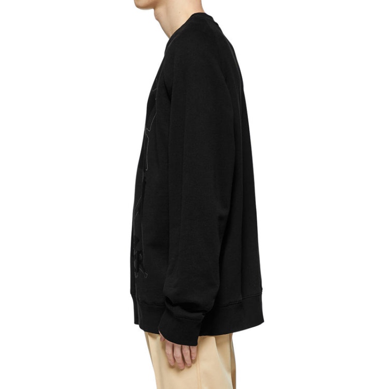 Black Women's Onitsuka Tiger Sweatshirts Online India | D0K-9265