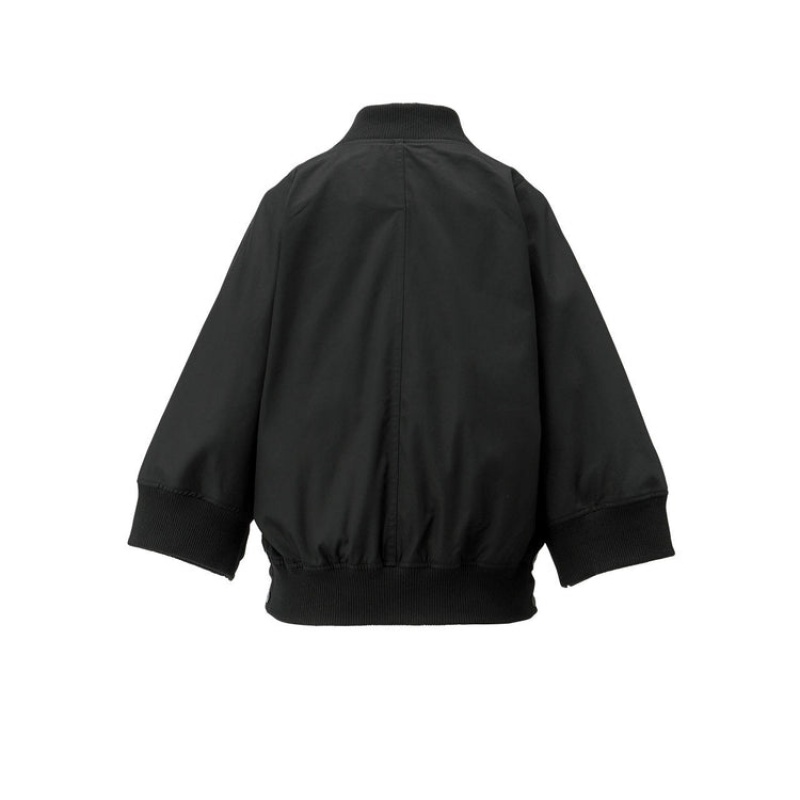 Black Women's Onitsuka Tiger WS Bomber Jackets Online India | T6O-7844