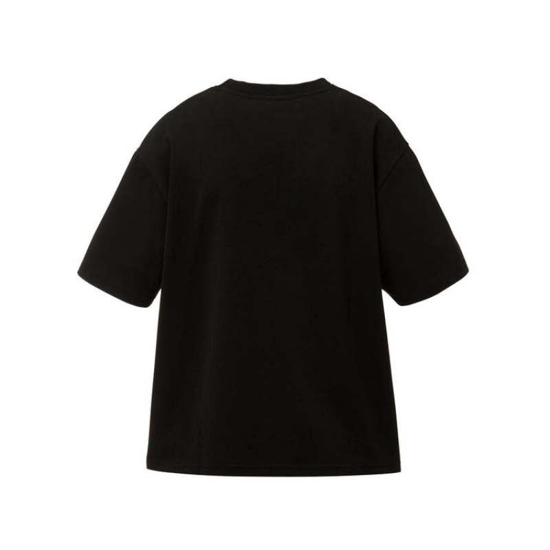 Black Women's Onitsuka Tiger WS Graphic T Shirts Online India | S4O-7299