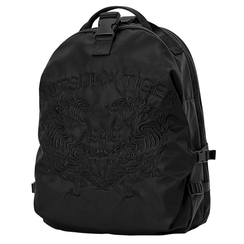 Black / Black Men's Onitsuka Tiger Backpacks Online India | W6W-1258