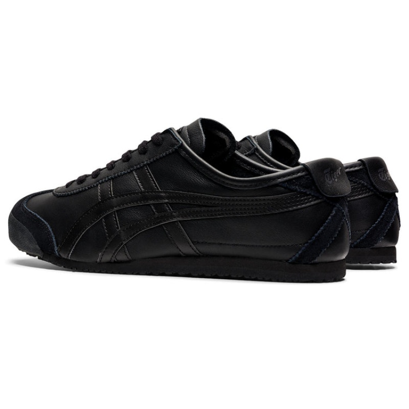 Black / Black Men's Onitsuka Tiger Mexico 66 Online India | D1M-4910