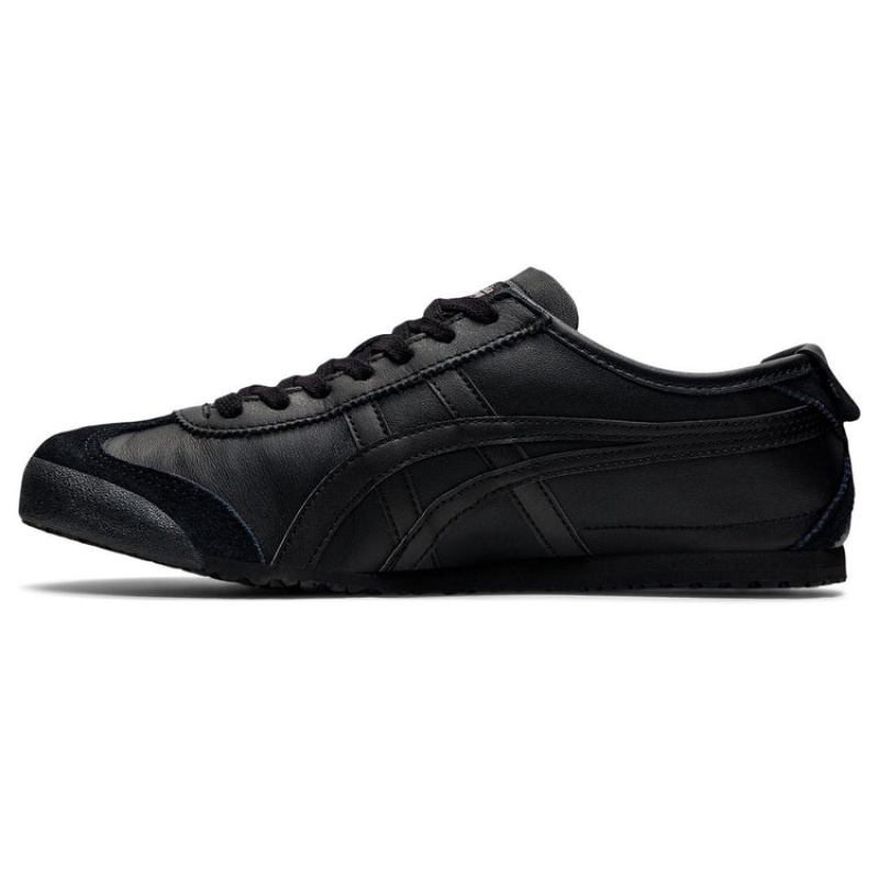 Black / Black Men's Onitsuka Tiger Mexico 66 Online India | D1M-4910