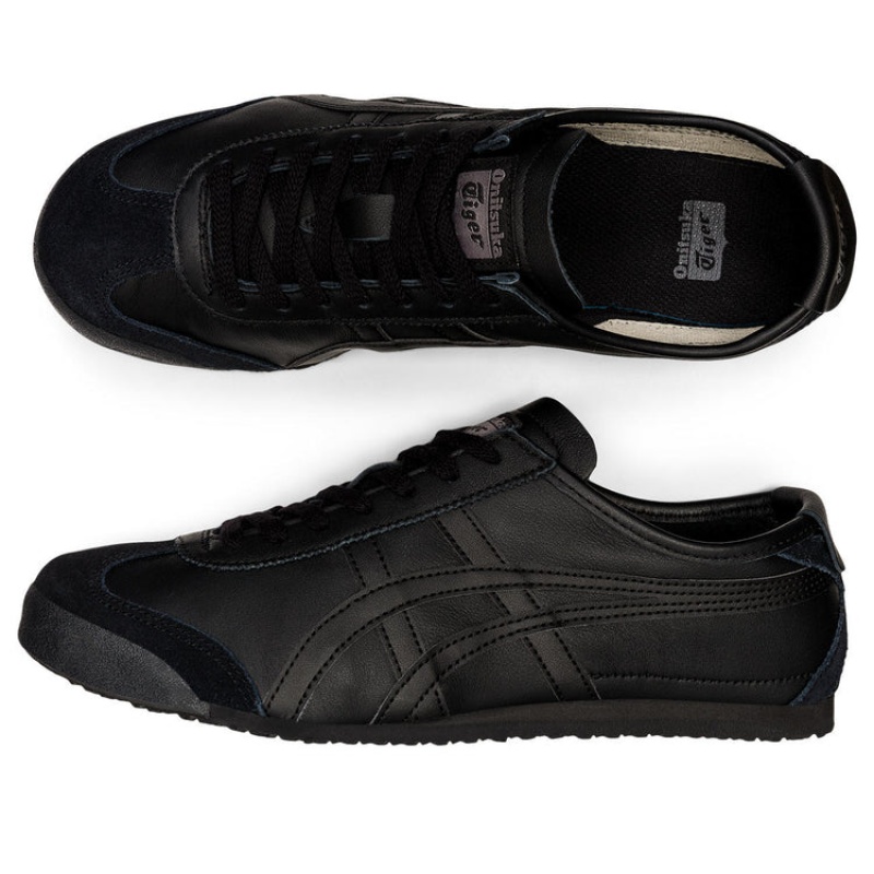 Black / Black Men's Onitsuka Tiger Mexico 66 Online India | D1M-4910